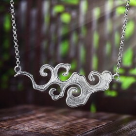Trendy-Style-Sunset-Clouds-Pendant-Necklace-Silver (1)